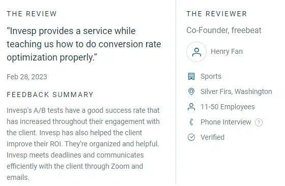 Invesp review